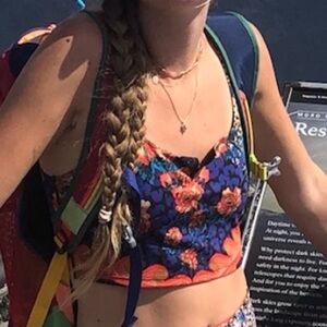 Free people movement leopard print bra